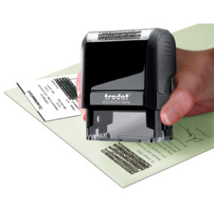 Trodat privacystempel Printy 4912, zelfinkterend, zwart, 18×47 mm