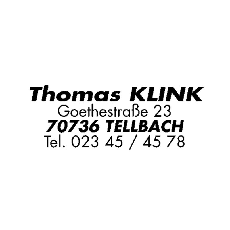 COLOP timbre texte Printer 20, 4 lignes, avec bon, blanc