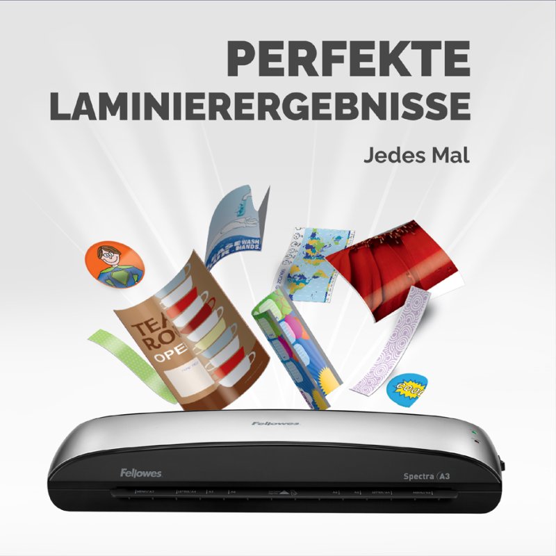 Fellowes machine de plastification Spectra A4, gris, largeur de plastification 230 mm