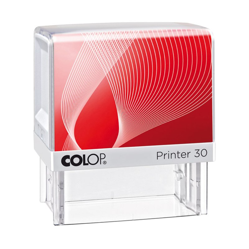 COLOP tampon texte Printer 30, auto-encreur, 18 × 47 mm, 5 lignes