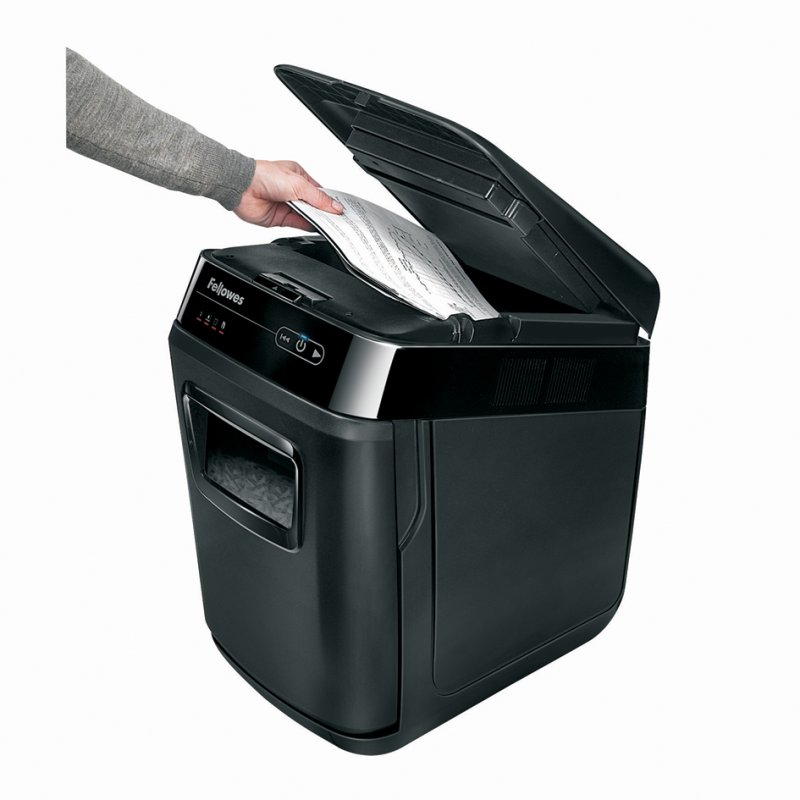 Fellowes papiervernietiger AutoMax 200C, snippers 4×38 mm, 200 vel, 32 liter