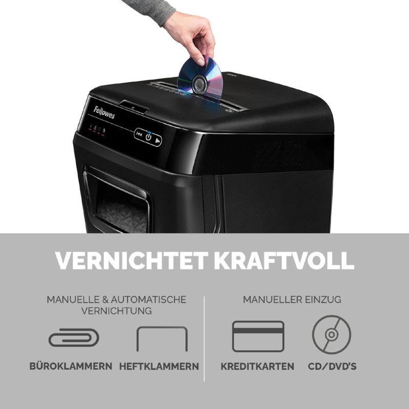 Fellowes papiervernietiger AutoMax 150C, 4×38 mm, 150 vel, 32 liter