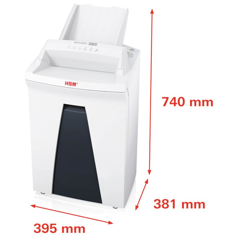 HSM SECURIO AF150 papiervernietiger, automatische invoer, 4,5×30 mm, 150 vel