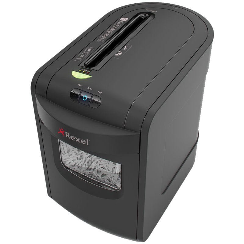 Rexel paper shredder Mercury REX1323, black, cross-cut 4×40 mm, security level P-4, 23 litres