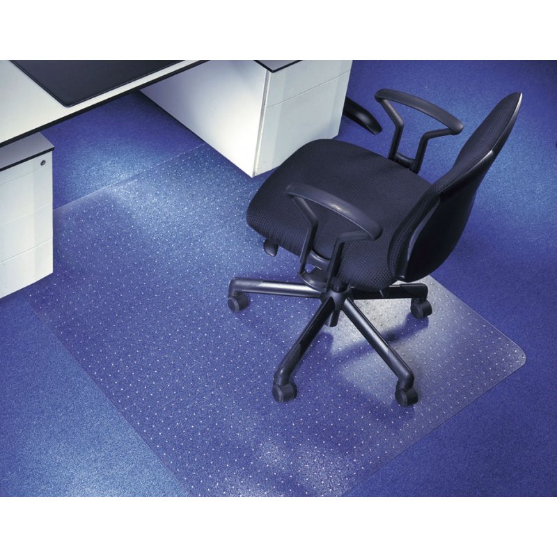 Rillstab tapis de protection de sol, 1200×1500 mm, pour moquette, transparent