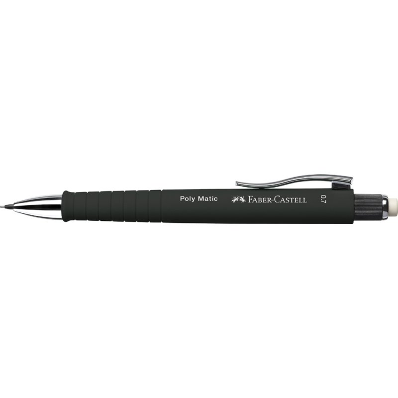 Faber-Castell vulpotlood POLY MATIC, 0,7 mm, zwart, driekant grip