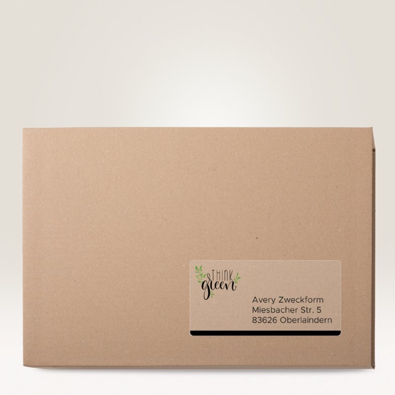 AVERY Zweckform étiquettes adresse transparentes, 210×297 mm, polyester, 25 pièces