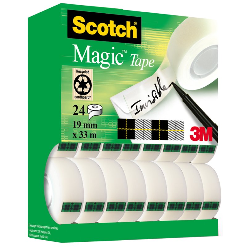 Scotch Magic plakband transparant, 19 mm × 33 m, 5+1 gratis