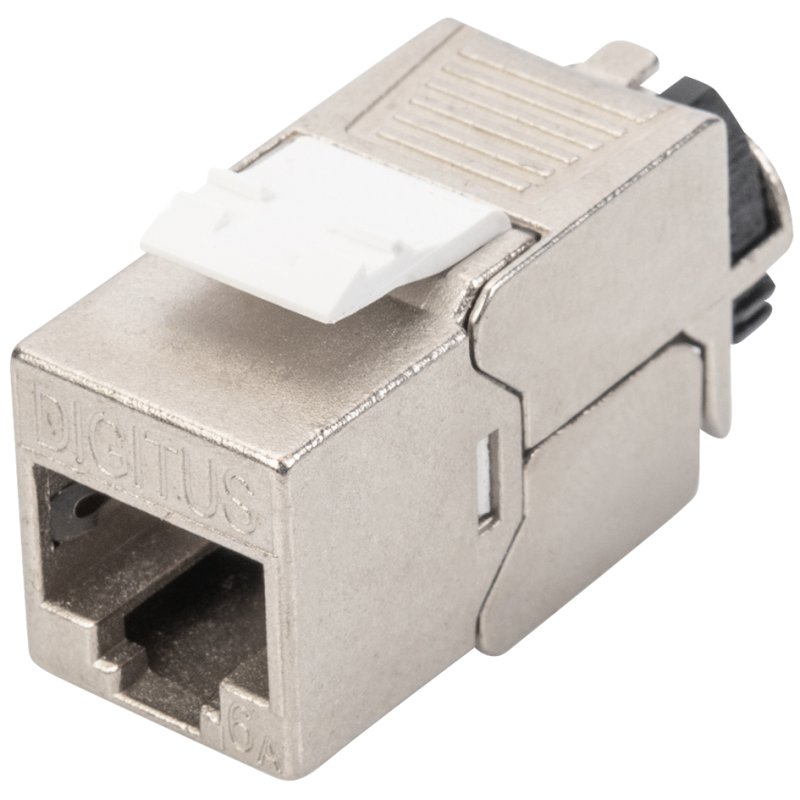 DIGITUS module keystone catégorie 6A, blindée, gris, 24 pièces