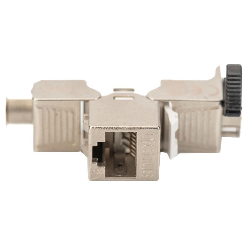 DIGITUS module keystone catégorie 6A, blindée, gris, 24 pièces