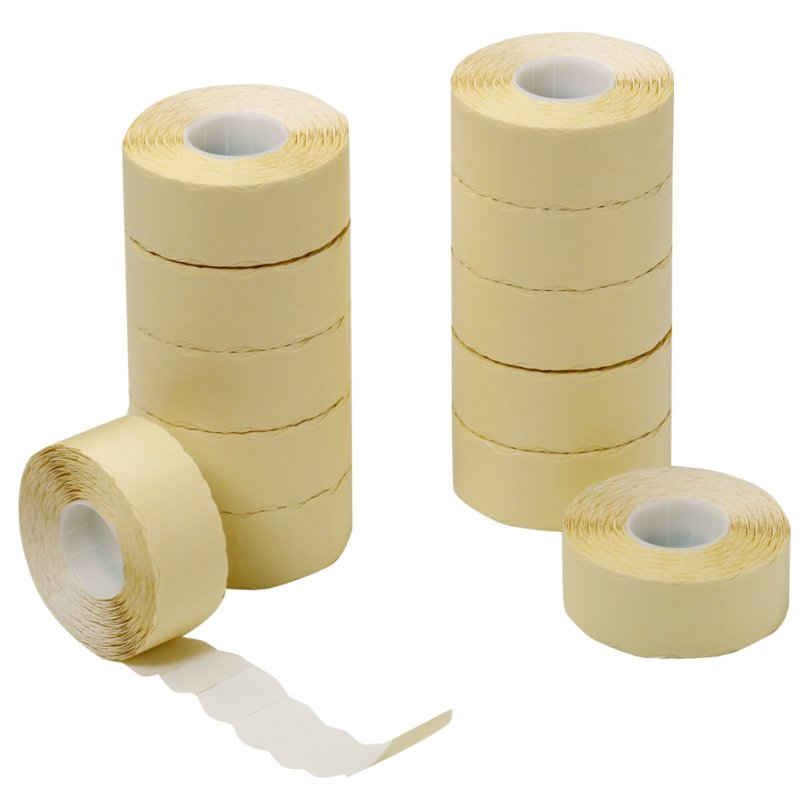 herlitz prijsaanduidingsetiketten, 1-regel, 21,6 × 12 mm, 12 rollen