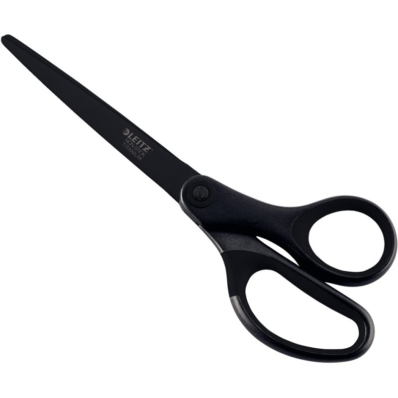 LEITZ ciseaux titane anti-adhésif, pointus, 205 mm, noir