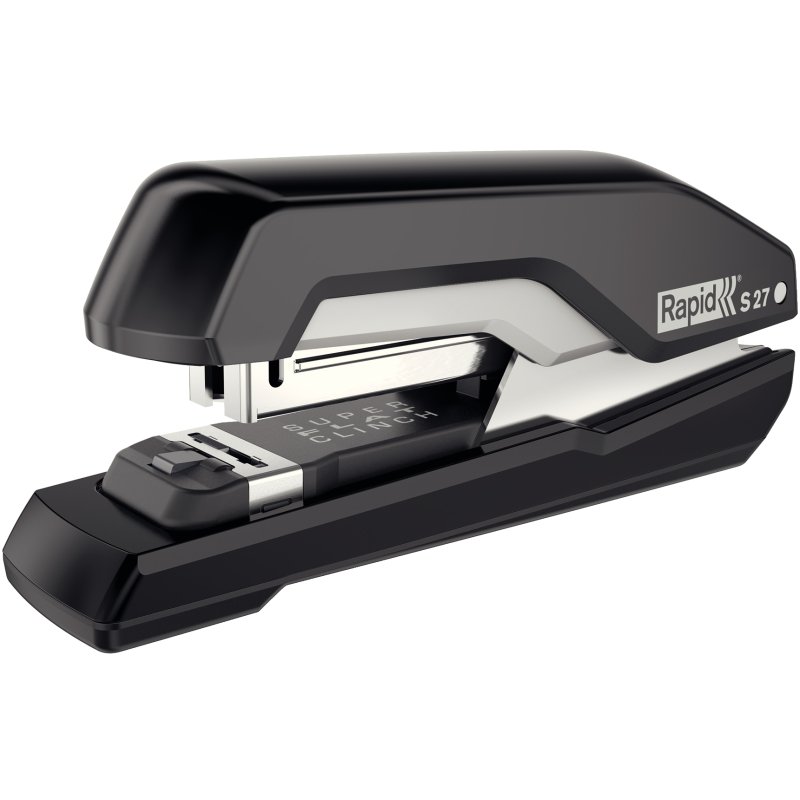 Rapid Agrafeuse Supreme S27, mécanisme d'agrafage plat, noir/gris, 30 feuilles