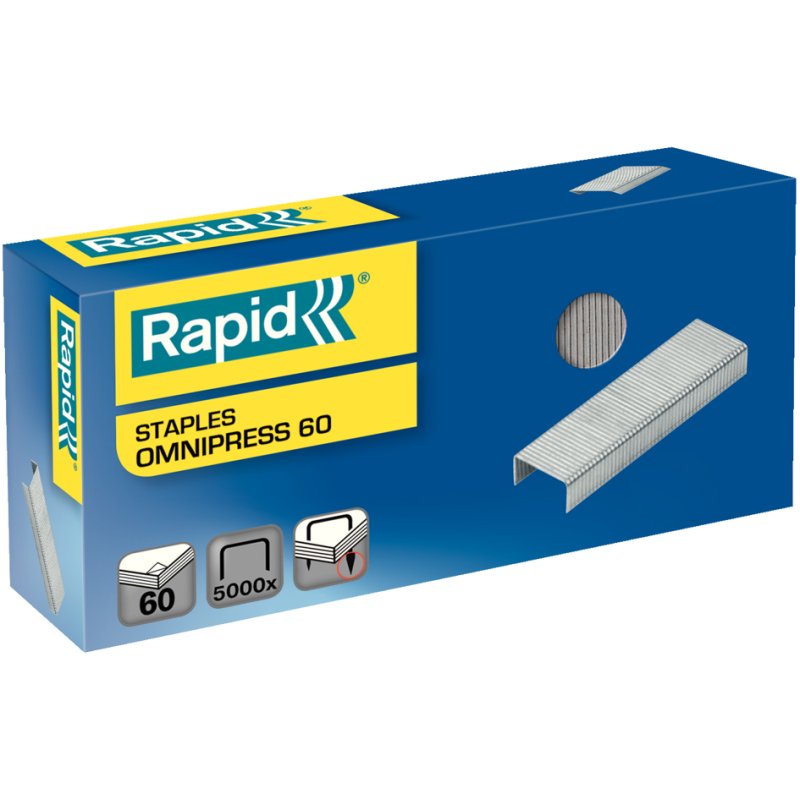 Agrafes Rapid Omnipress 60, galvanisées, 1.000 pièces