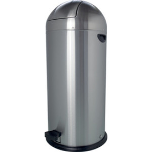 helit pedaalemmer Step Dome, 52 liter, zwart, rvs