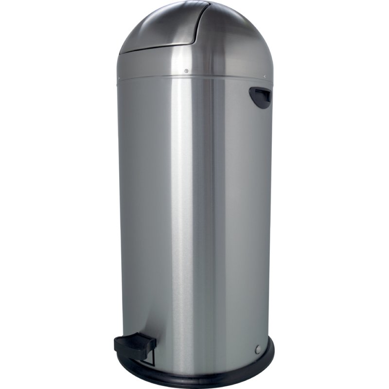 helit pedaalemmer the step dome, RVS rond, zilver, 52 liter