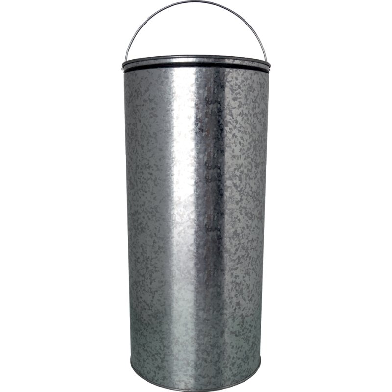 helit pedaalemmer the step dome, RVS rond, zilver, 52 liter