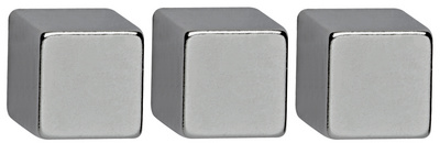 MAUL neodymium magneetblokjes, 10×10×10 mm, vernikkeld, 4 stuks