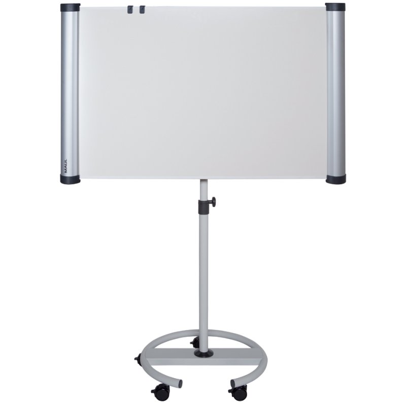 MAUL flipchart MAULsolid, pied rond flip2use, gris, hauteur réglable 154-196 cm