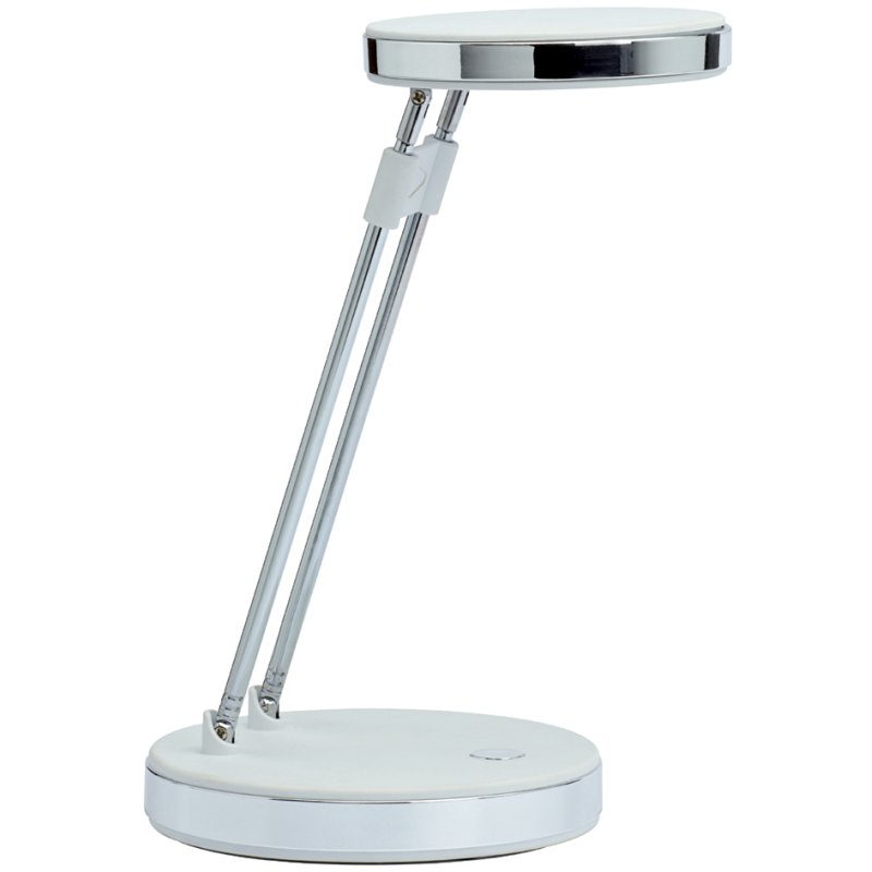 MAUL Lampe de bureau LED MAULpuck avec pied, blanc, 5W, lumière du jour