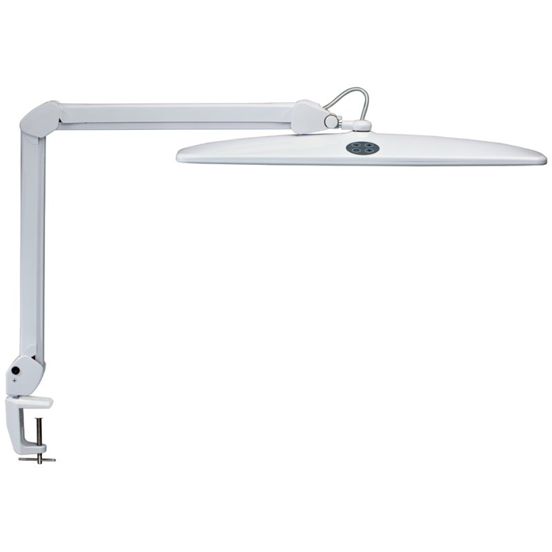 MAUL LED work lamp MAULwork, dimmable, clamp base, white