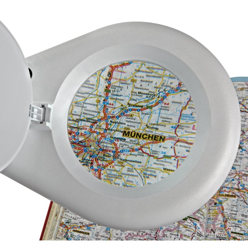 MAUL Lampe loupe LED MAULviso, pied de fixation, blanc, 6W