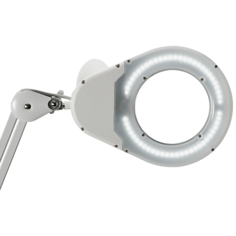 MAUL Lampe loupe LED MAULviso, pied de fixation, blanc, 6W