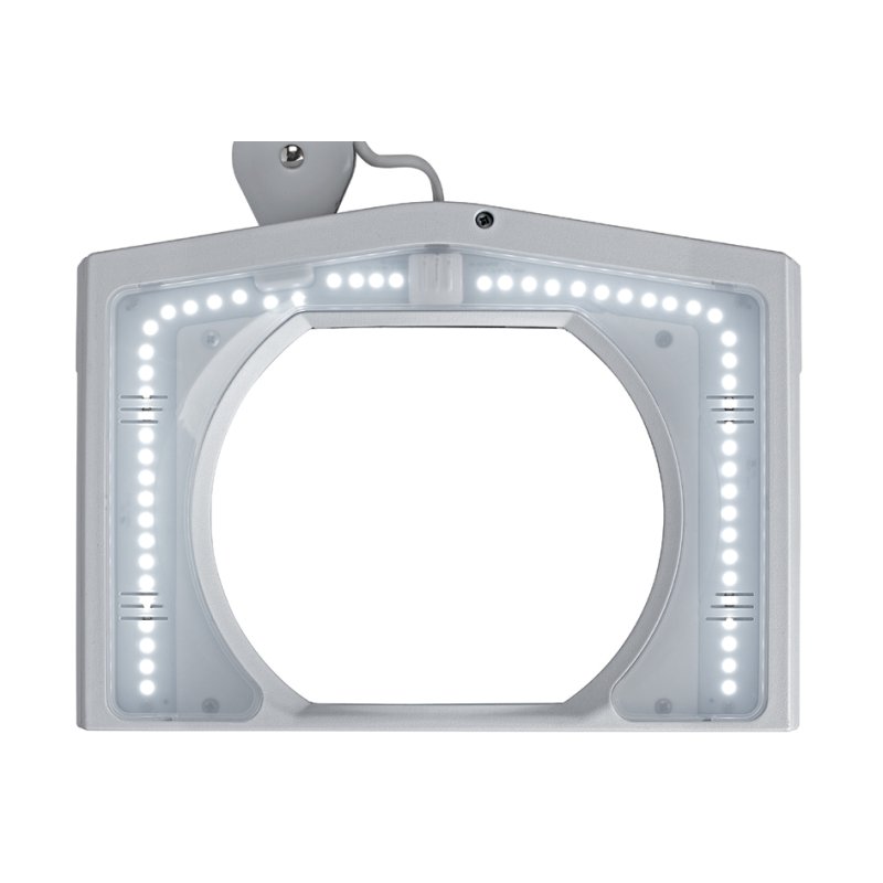 MAUL Lampe loupe LED MAULvitrum, avec pince, noir, 3 dioptries