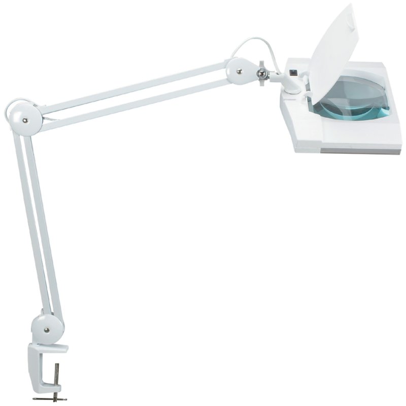 MAUL Lampe loupe LED MAULvitrum, avec pince, noir, 3 dioptries