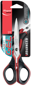 Maped Advanced Gel schaar, 210 mm, asymmetrisch, rood/zwart