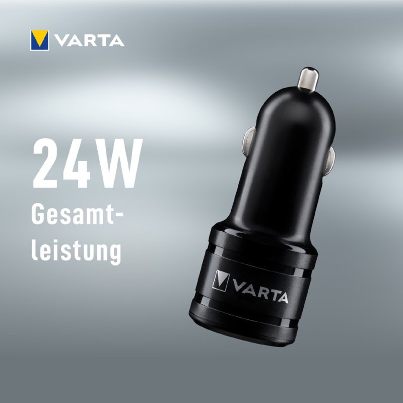 VARTA autolader Car Power, 2 USB-poorten, 12V sigarettenaansteker