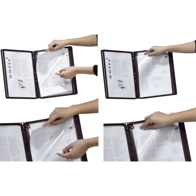 DURABLE tableau de présentation SHERPA A4, cadre anthracite, 5 pièces