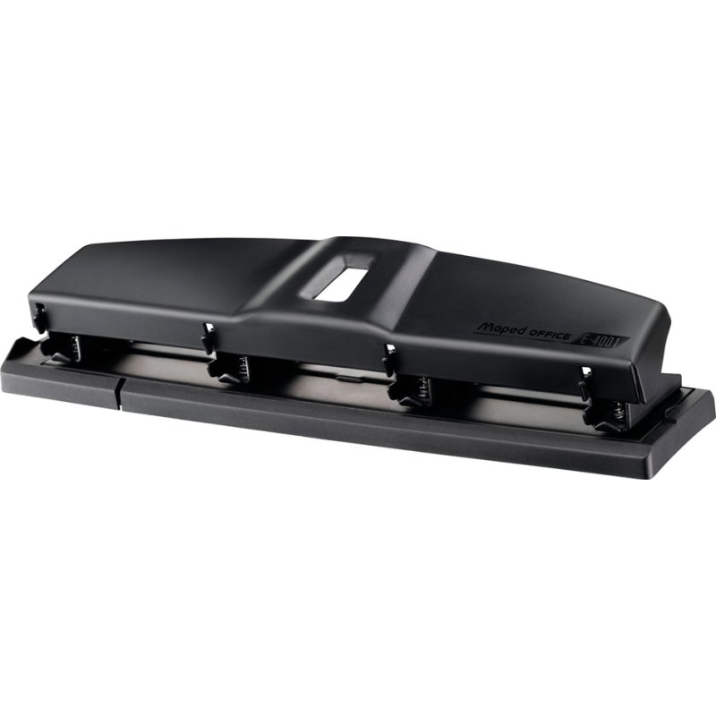 Maped viervoudige perforator Essentials, zwart, 10-12 vel, A4