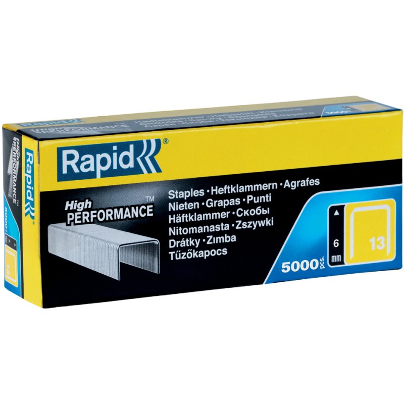 Rapid nietjes 13/8, verzinkt, 5000 stuks