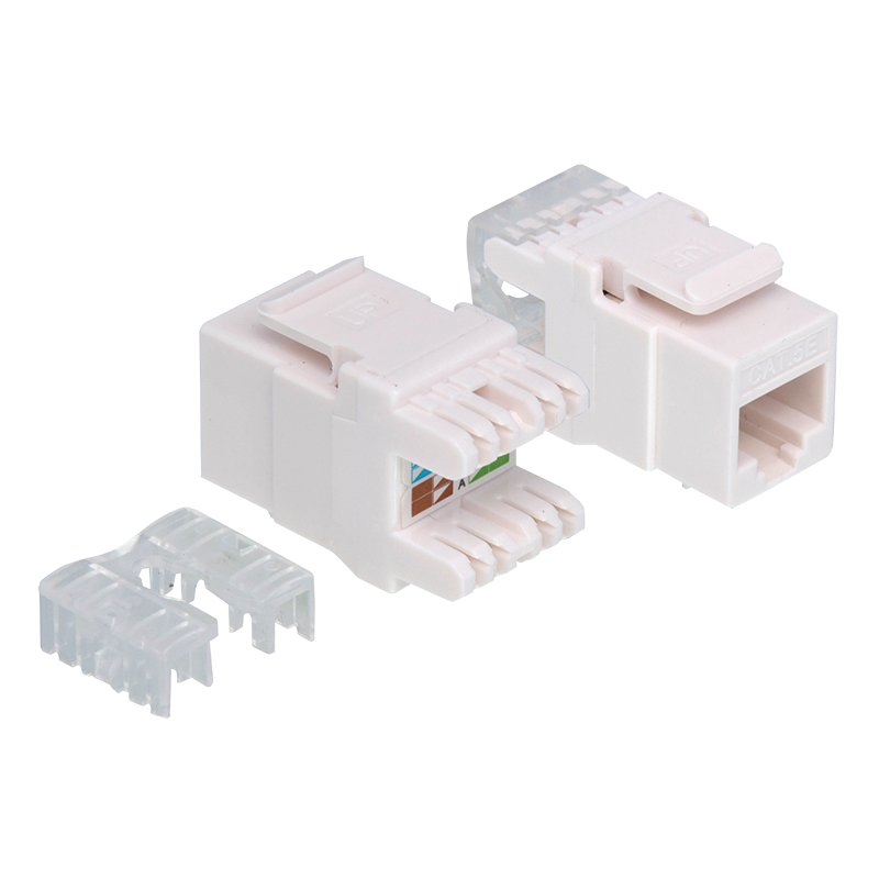 LogiLink Professional module de connexion Cat.5e, blanc, classe D, non blindé, LSA