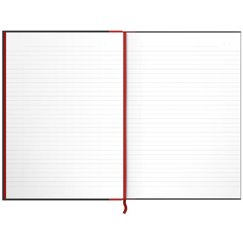 Oxford Black n' Red cahier A4, quadrillé, couverture rigide, 96 feuilles