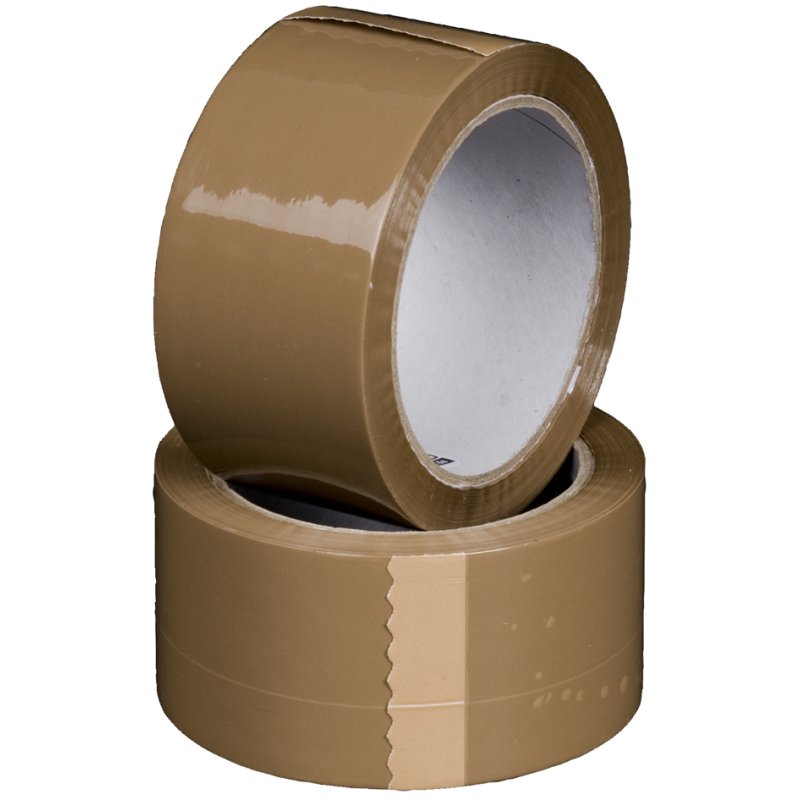 SMARTBOXPRO verpakkingstape, bruin, 50 mm × 66 m, 6 stuks