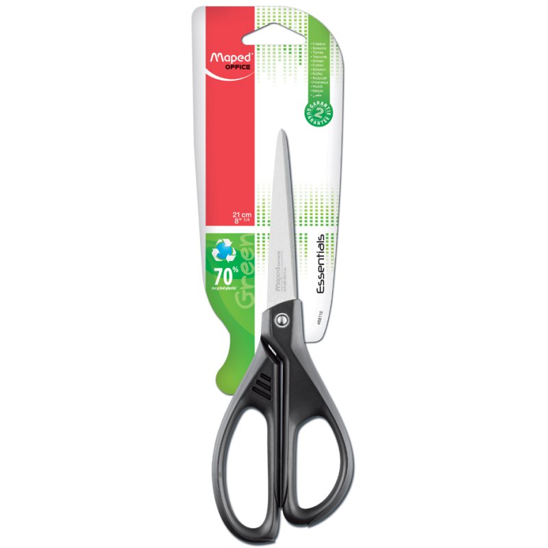 Maped ciseau Essentials Green, noir, 170 mm, symétrique