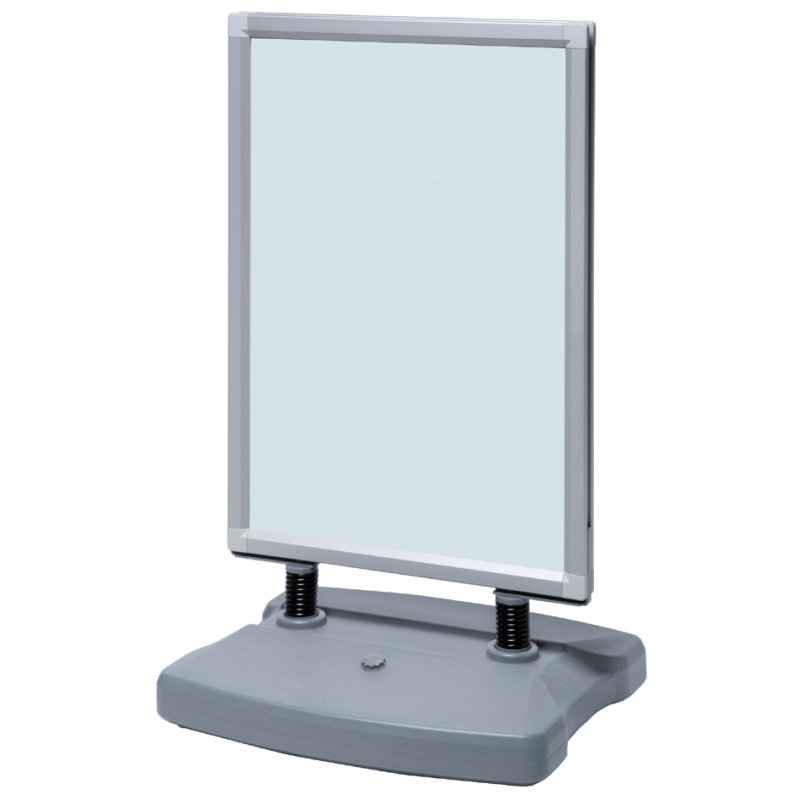 FRANKEN klantstopper TANK, DIN A1, aluminium argent, recto-verso