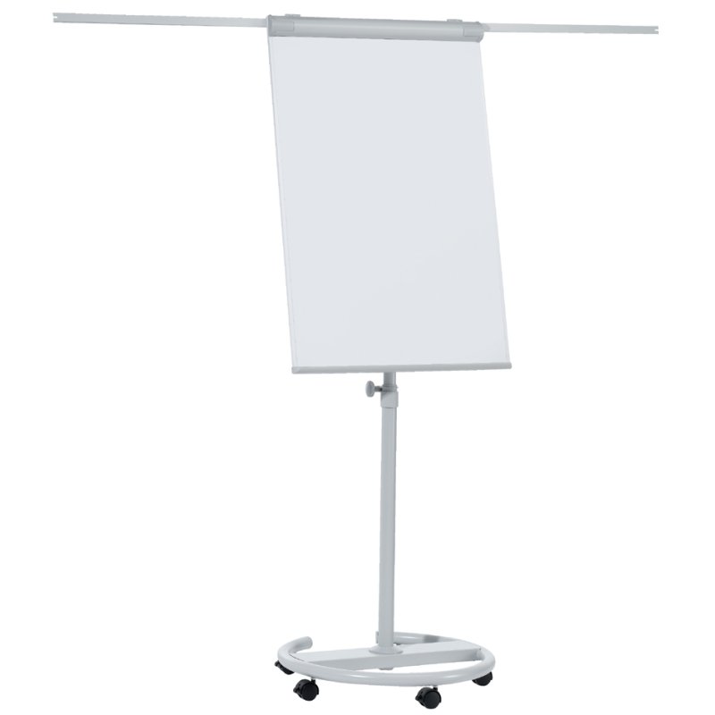 FRANKEN flipchart ECO Mobiel, 680×1.050 mm, lichtgrijs, kantelbaar