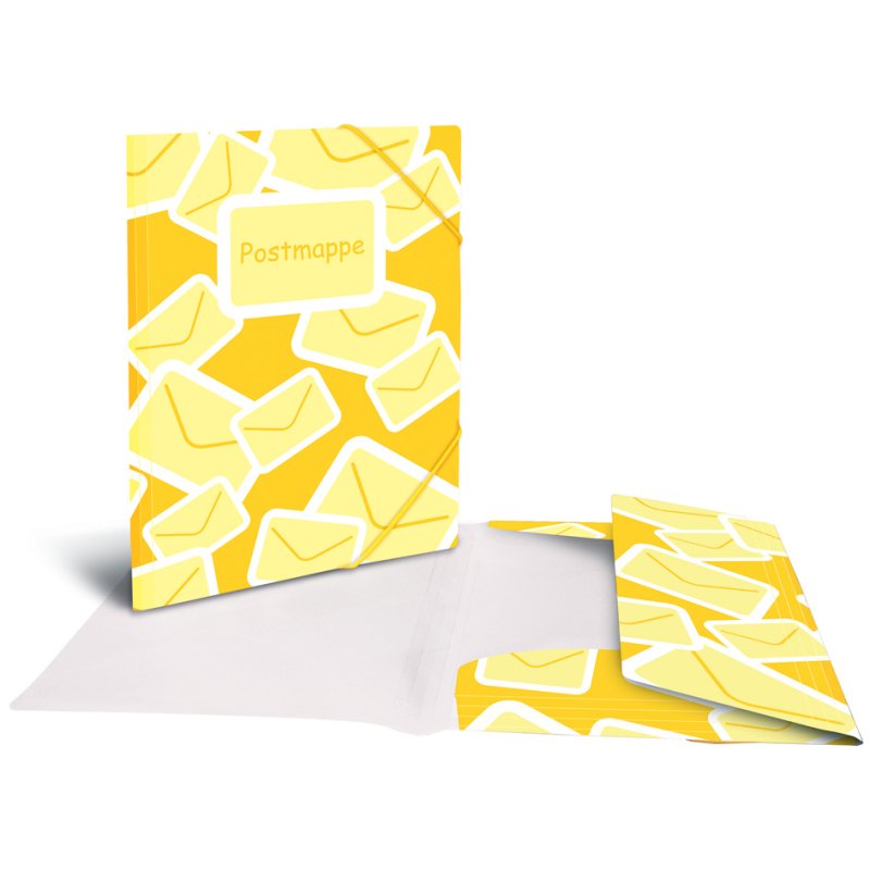 HERMA chemise avec élastique A4, jaune, plastique PP