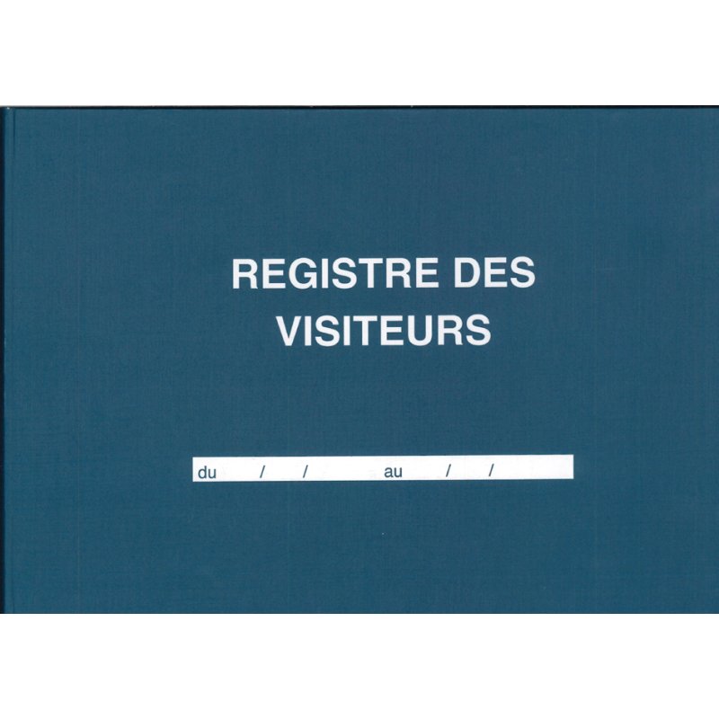 ELVE Registre de visiteurs A4, bleu, 96 pages