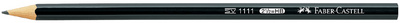 Faber-Castell potlood zeskantig, hardheidsgraad B, zwart gelakt