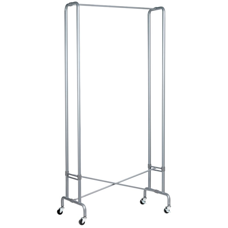UNiLUX portant FOLDY, pliable, gris métallisé, 88×48×180 cm