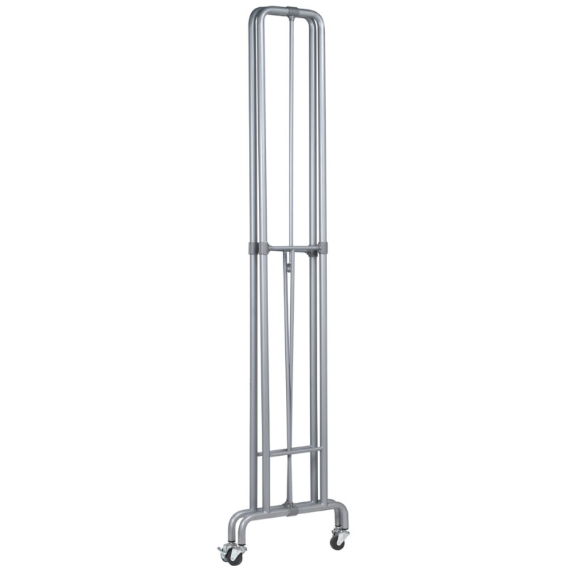 UNiLUX portant FOLDY, pliable, gris métallisé, 88×48×180 cm