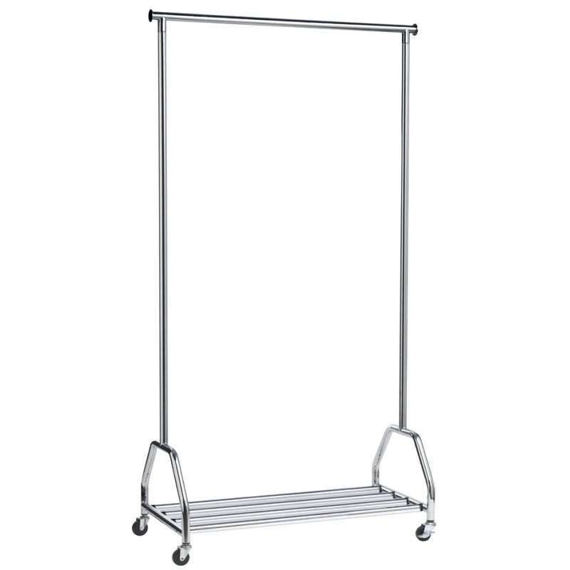 UNiLUX portant GROOM, couleur argent, mobile, 40 cintres