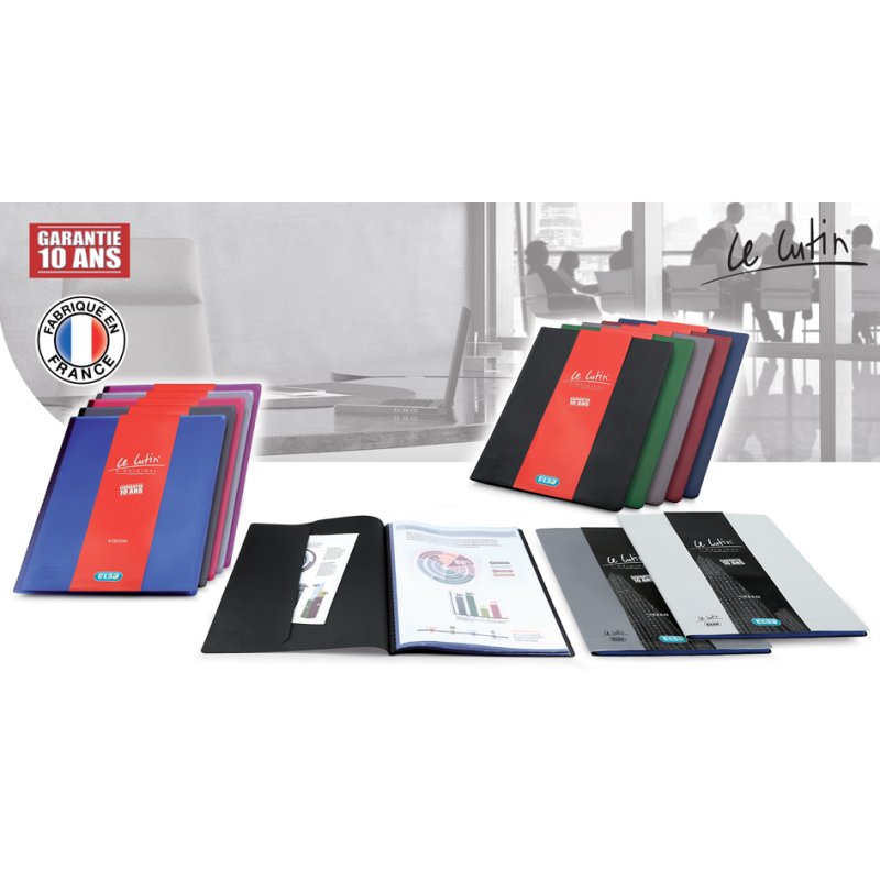 Oxford presentatiemap Le Lutin A4, noir, 10 pochettes