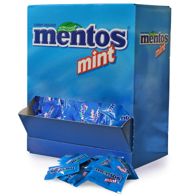 Mentos chewing-gums Mints Duo, saveur de menthe, boîte de présentation, 250 portions