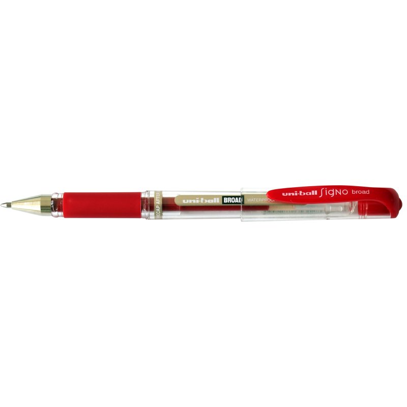uni-ball gelpen SIGNO broad UM-153C, navulbaar, rood, 0,6 mm