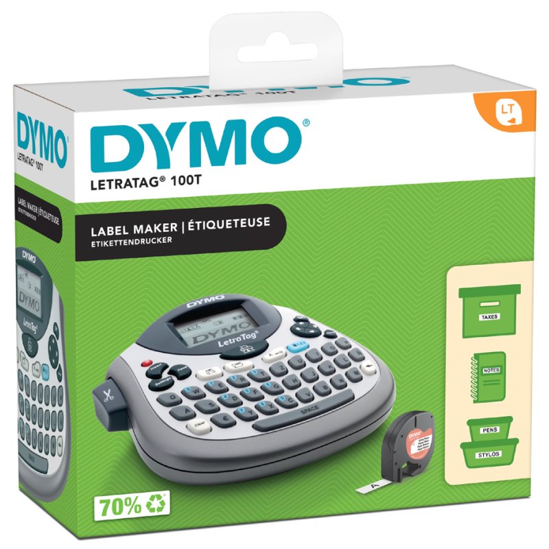 DYMO handetiketteerder LetraTag LT-100T, AZERTY toetsenbord, 13 tekens display